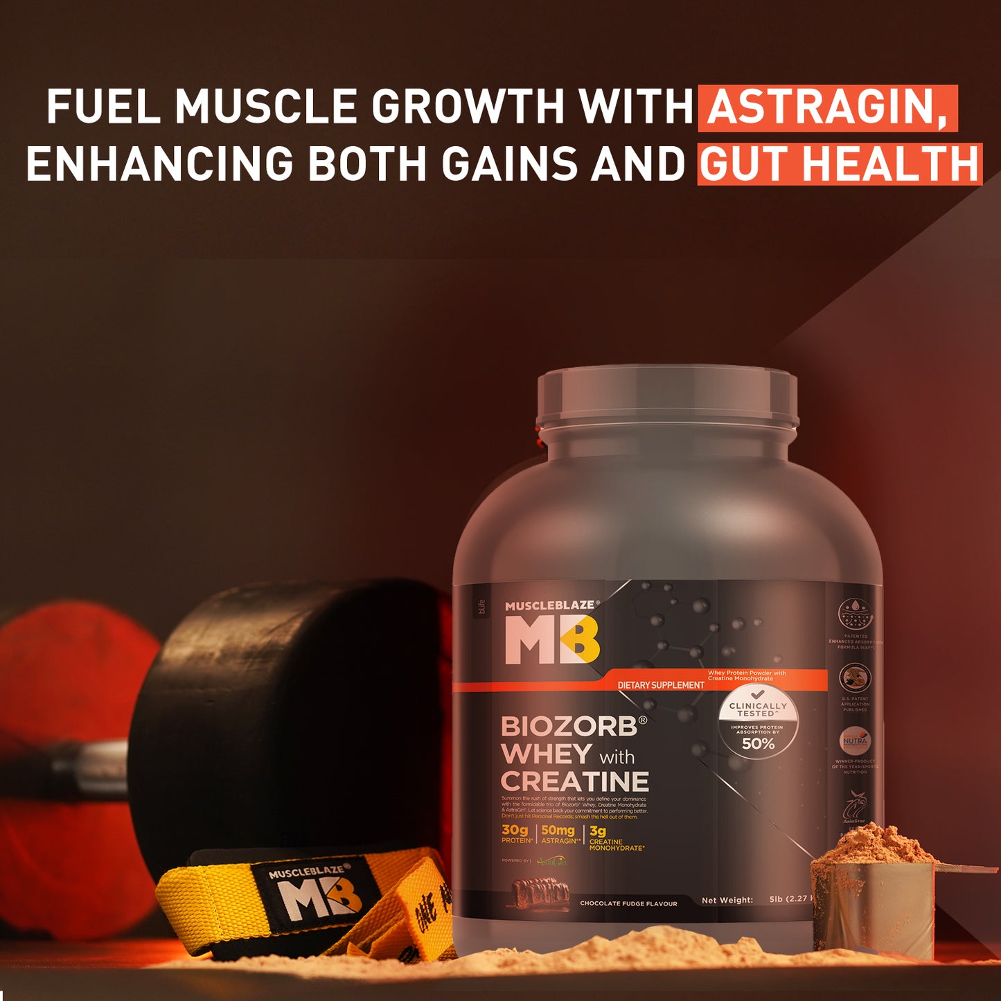 MuscleBlaze Biozorb Whey with Creatine