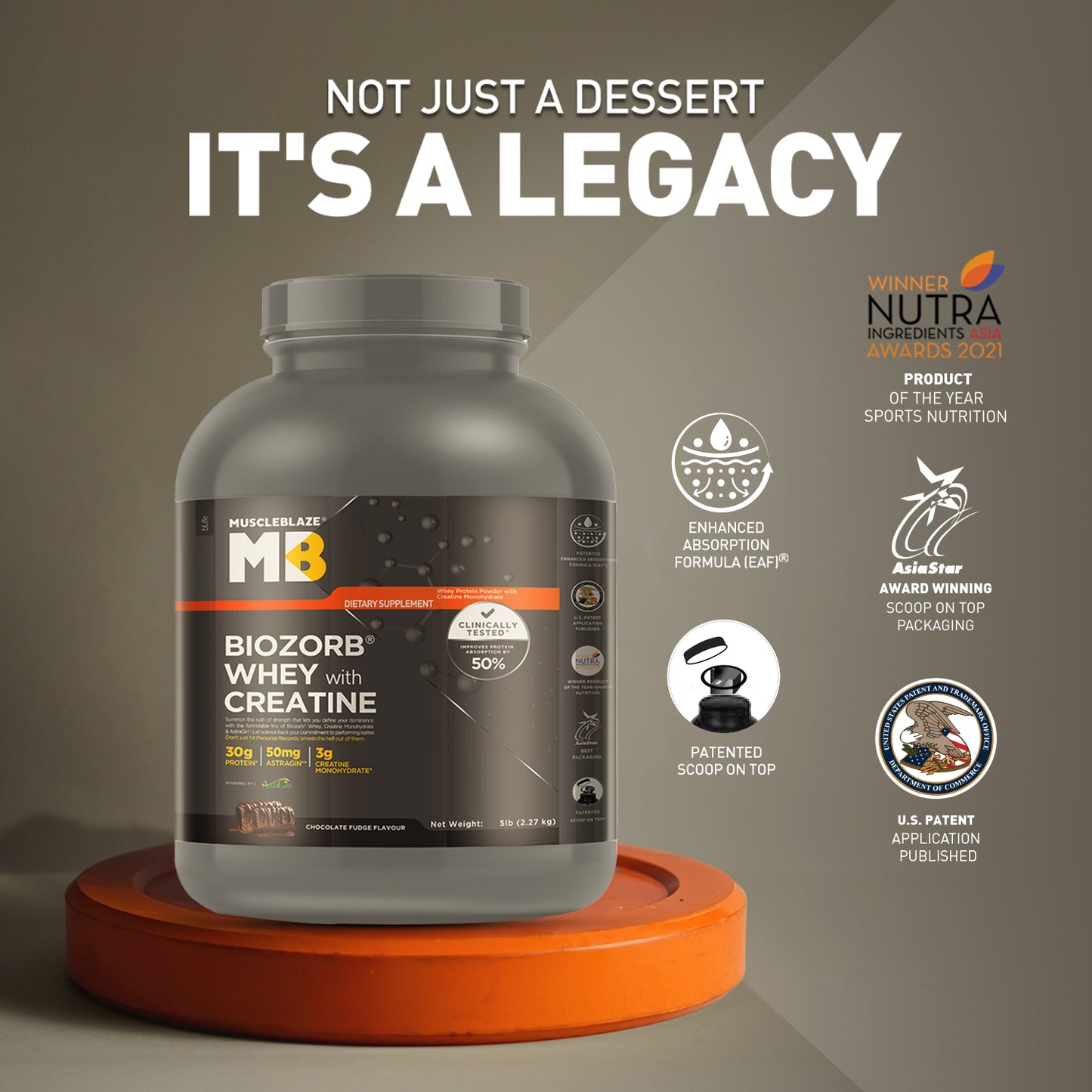 MuscleBlaze Biozorb Whey with Creatine