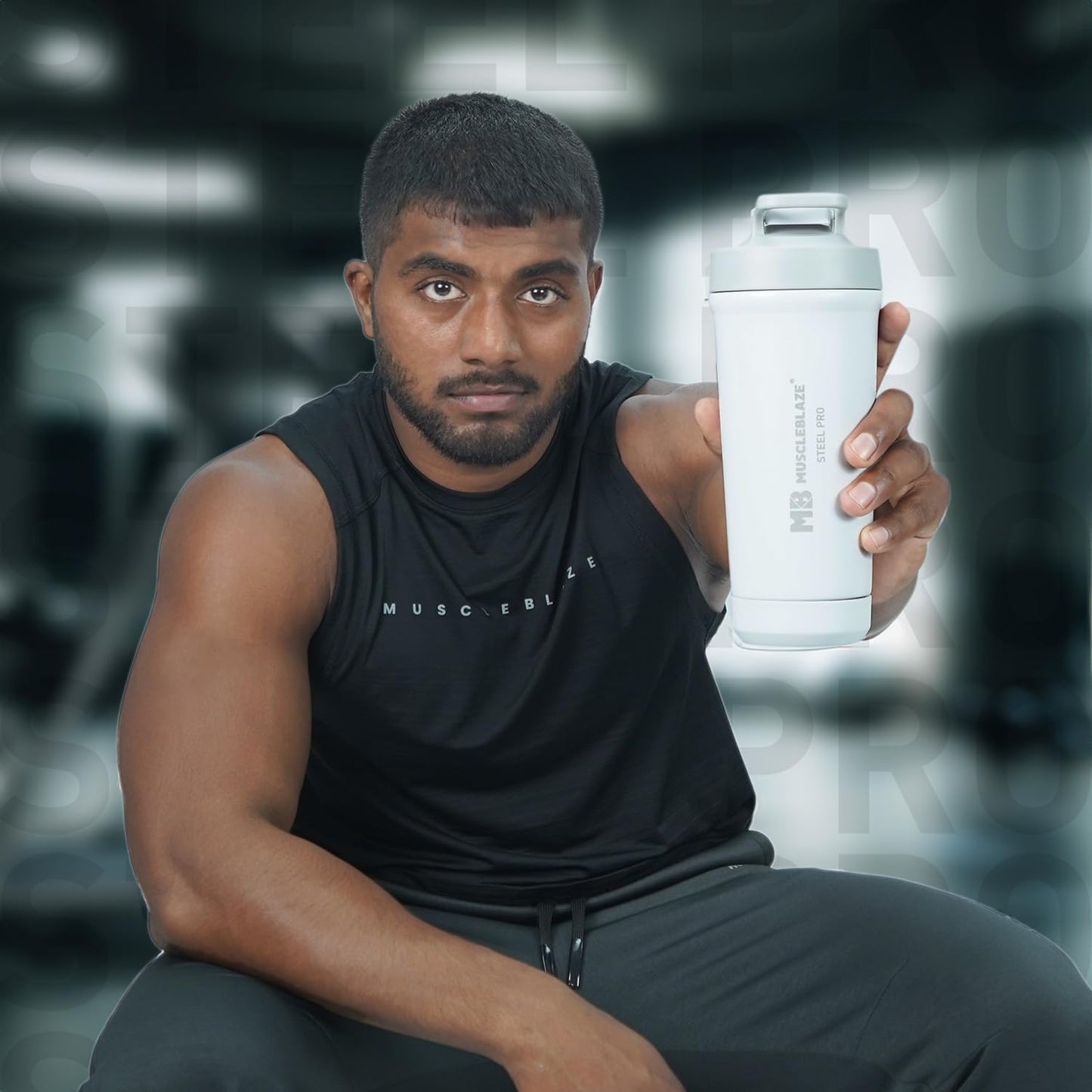 MuscleBlaze Stainless Steel Gym Shaker Pro