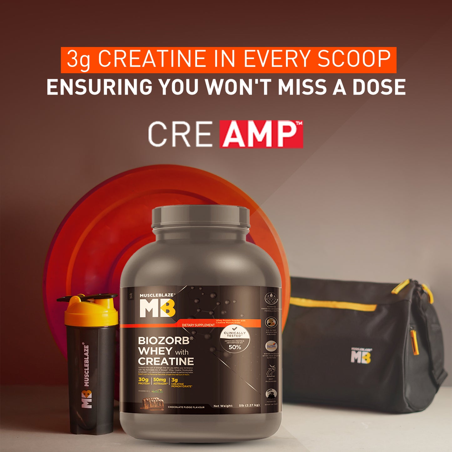 MuscleBlaze Biozorb Whey with Creatine