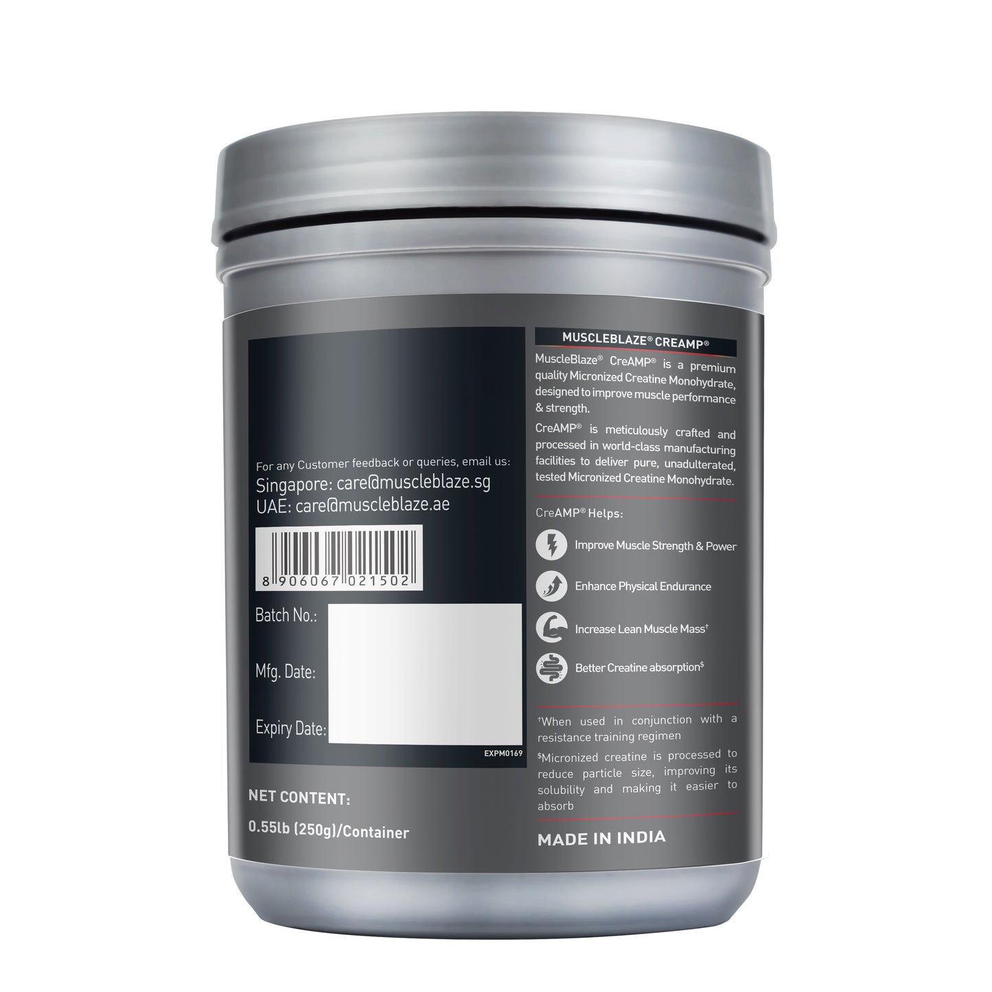MuscleBlaze Creatine Monohydrate CreAMP