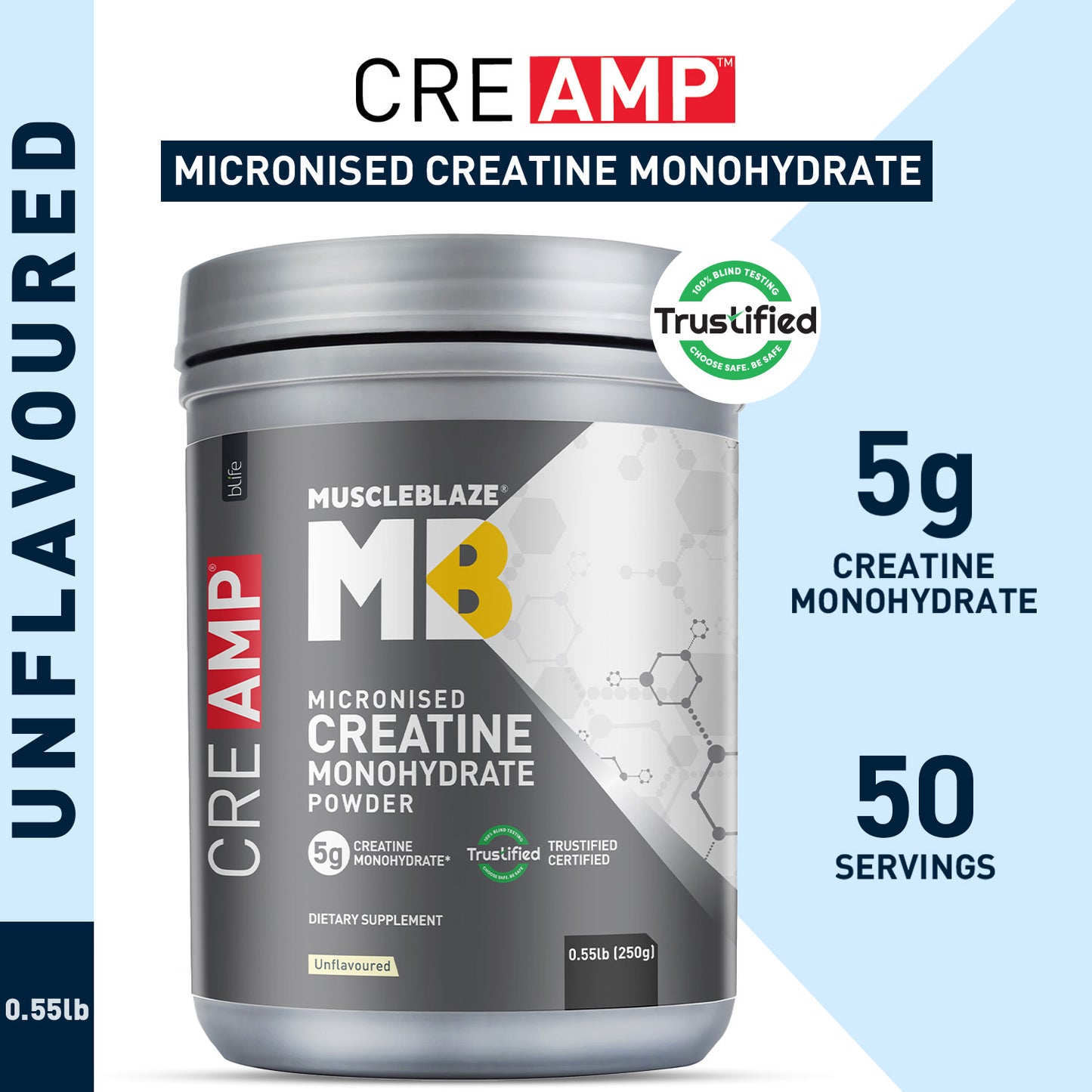 MuscleBlaze Creatine Monohydrate CreAMP
