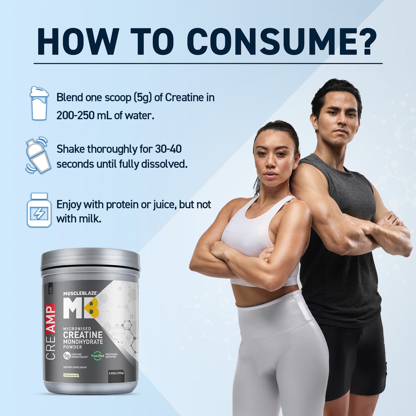 MuscleBlaze Creatine Monohydrate CreAMP