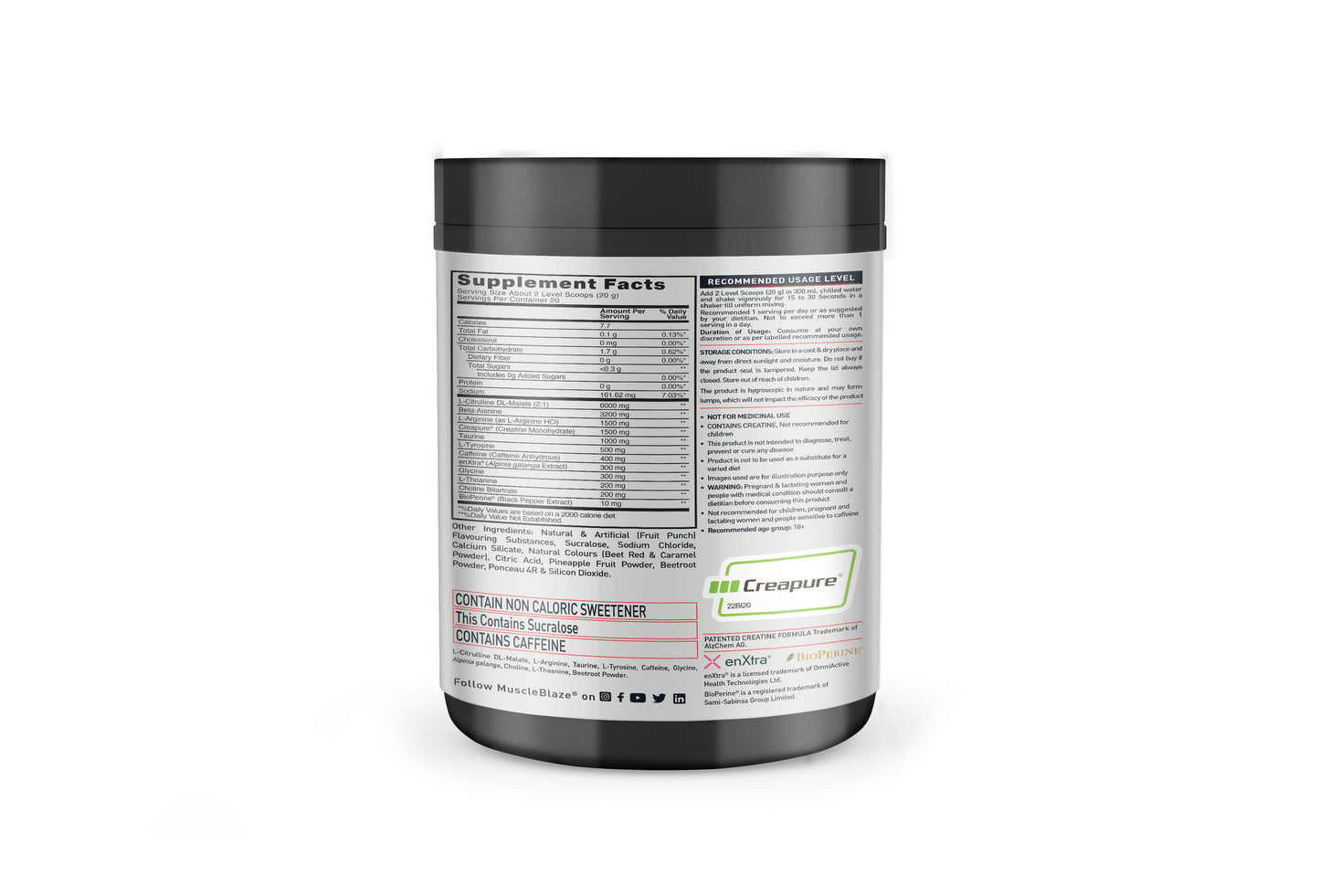 MuscleBlaze Pre Workout WrathX