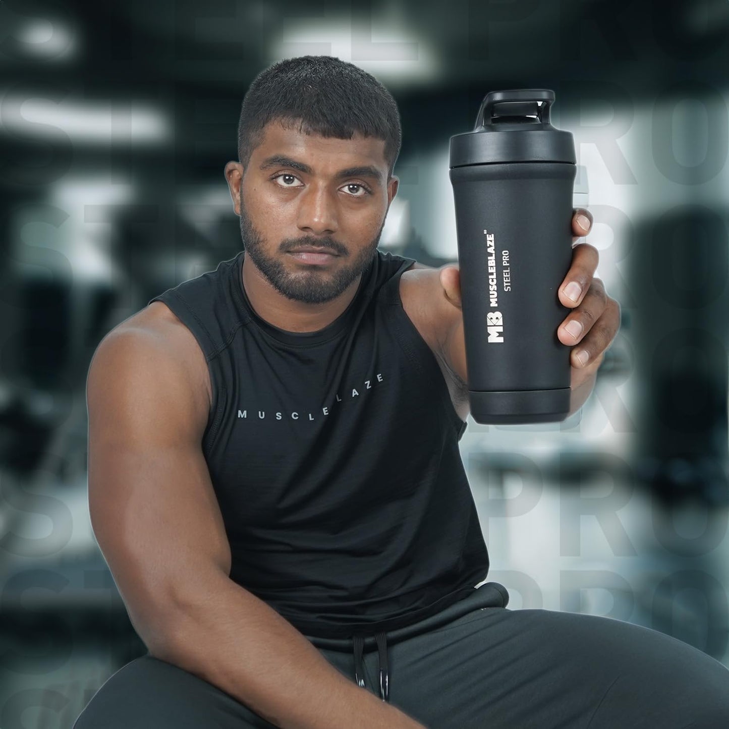 MuscleBlaze Stainless Steel Gym Shaker Pro