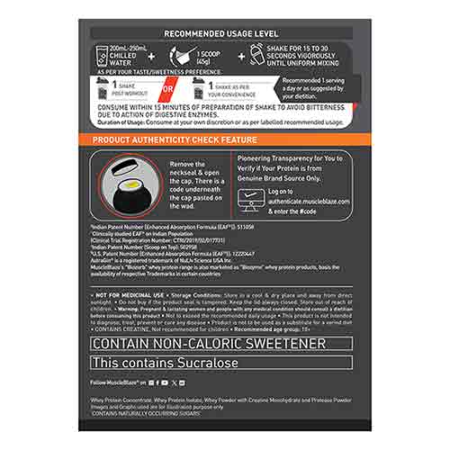 MuscleBlaze Biozorb Whey with Creatine