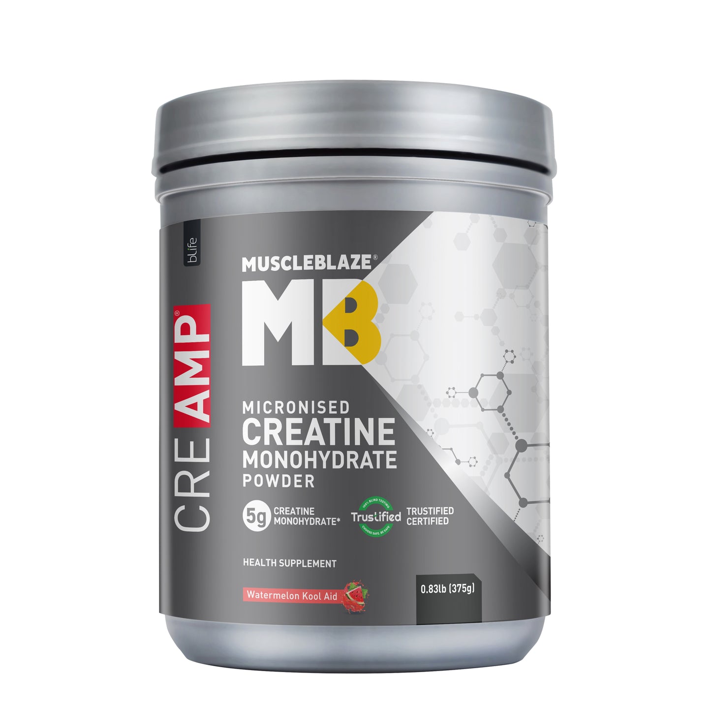 MuscleBlaze Creatine Monohydrate CreAMP 0.83 lb Watermelon Cool Aid Pack of 2 and Shaker