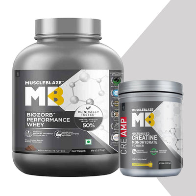 Biozorb Performance Whey 5 lb Rich Chocolate with Creatine Monohydrate CreAMP Watermelon Cool Aid 0.83 lb