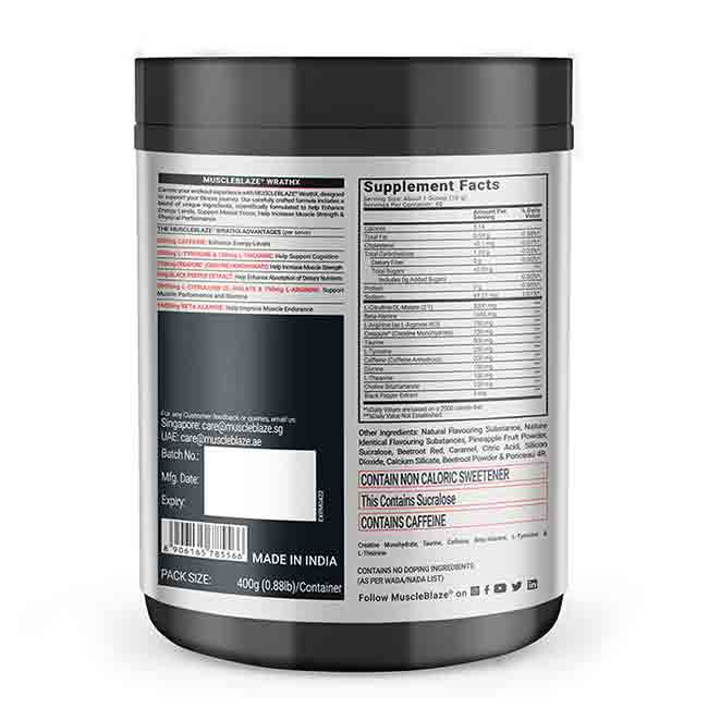 MuscleBlaze Pre Workout WrathX
